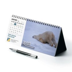 Calendrier chevalet horizontal personnalisé : Animaux