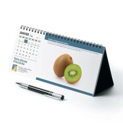 Calendrier chevalet horizontal personnalisé : Fruits et légumes