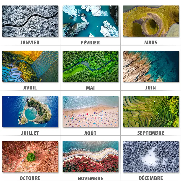 Les 12 visuels du thème Vue du Ciel